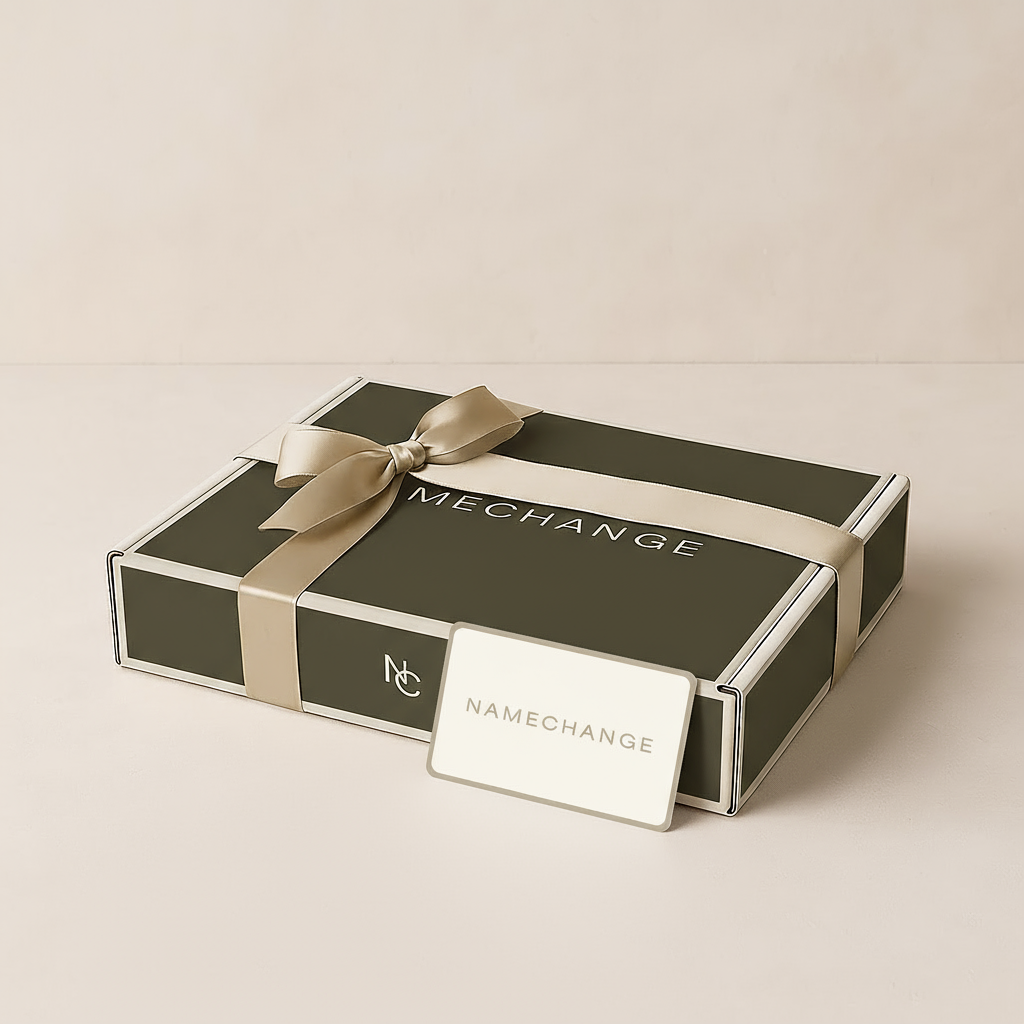 Name Change Box Gift Card
